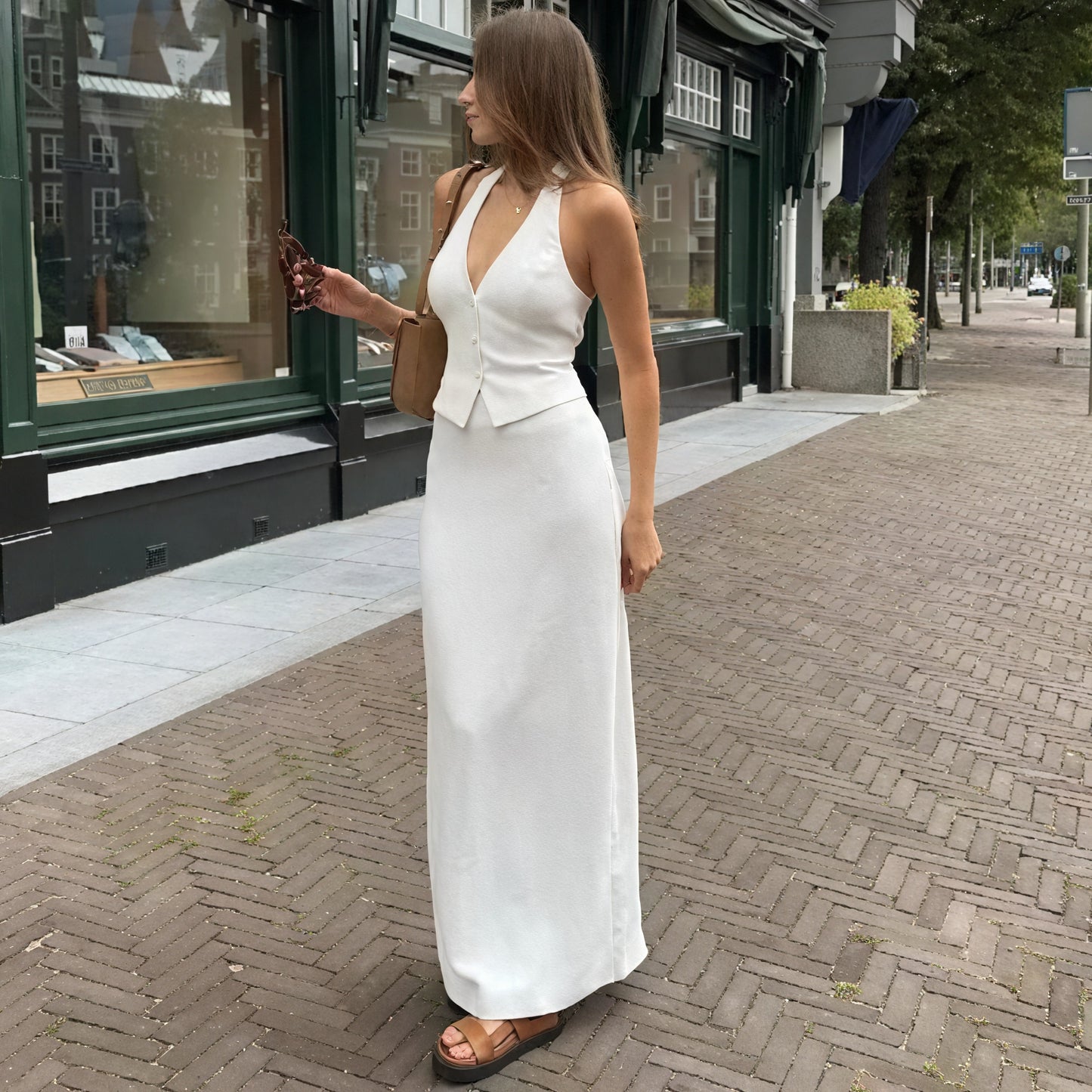 Conjunto Sofisticado de Dos Piezas