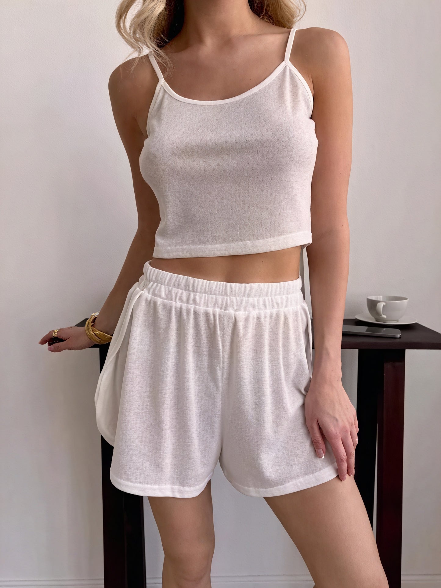 Mujer Conjunto Loungewear – Camisola y Short Punto Ligero, Varios Colores-78905-bdd52121-b42a-48e5-88e7-28468ad48766