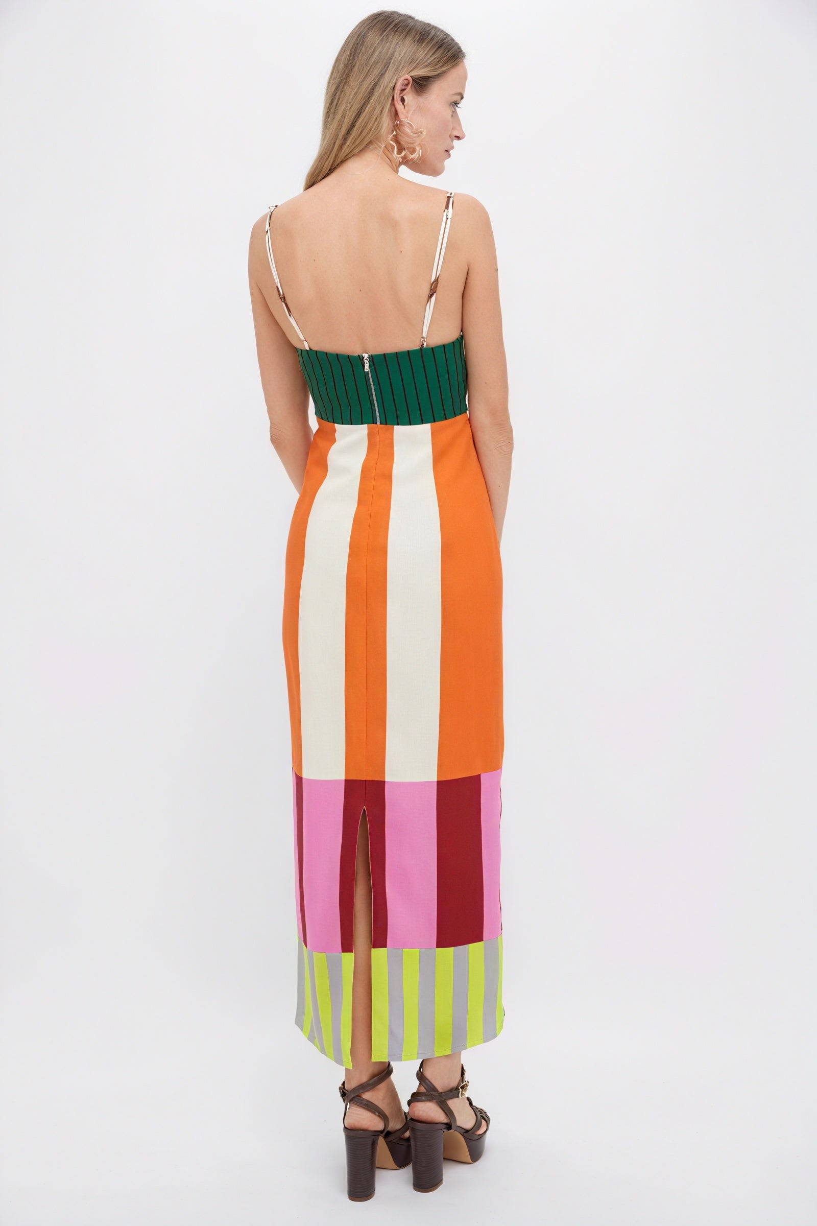 Vestido Maxi Rayas Vibrantes