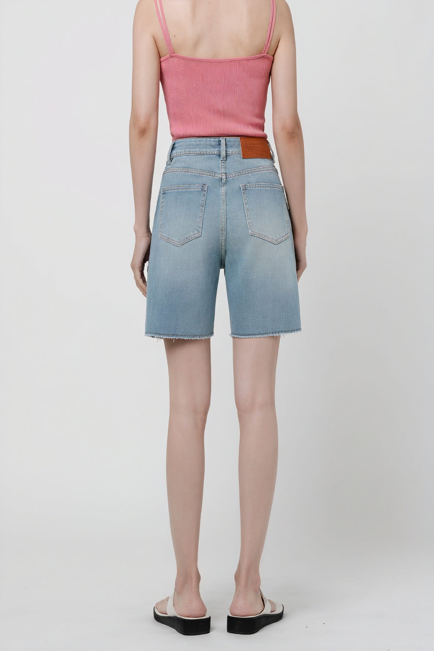 Shorts Denim Tiro Medio Relaxed