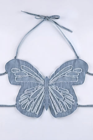 Top Mariposa Texturizado con Tirantes