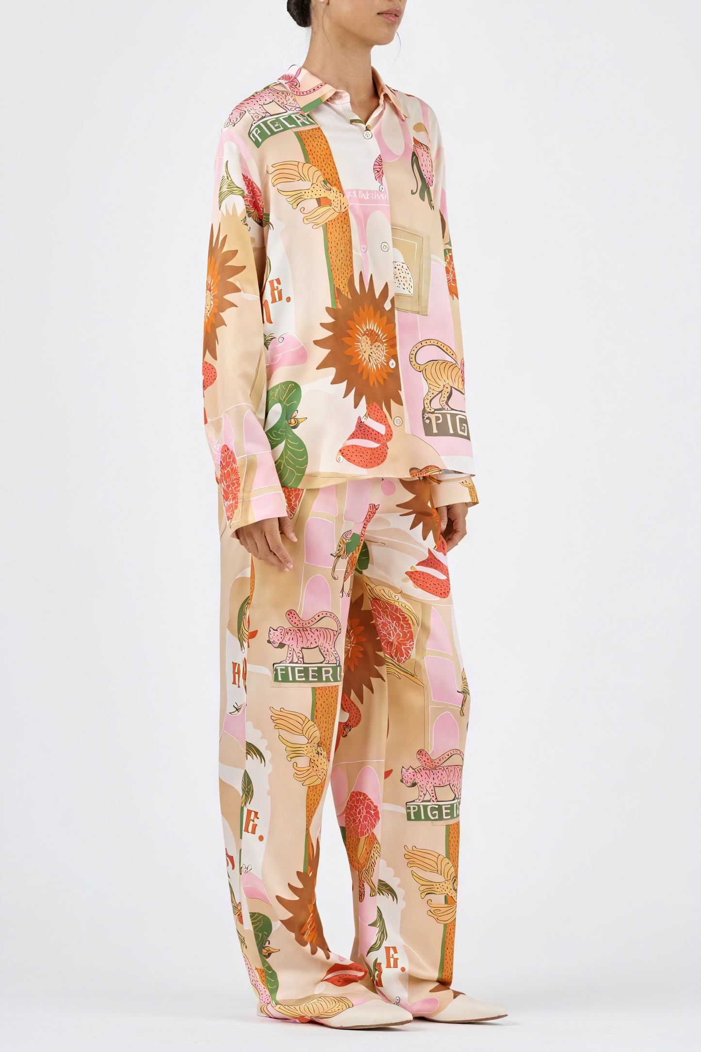 Conjunto de Dormir Estampado Relajado