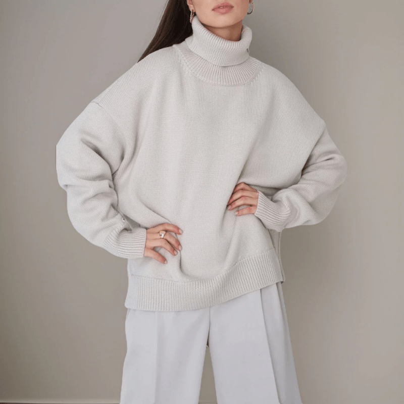 Suéter Oversized con Cuello Alto