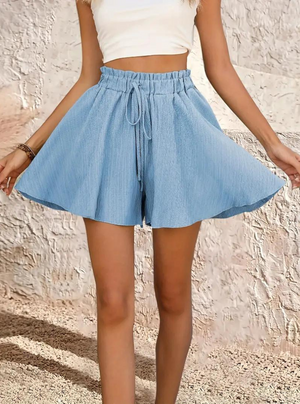 Shorts Fluidos de Cintura Alta