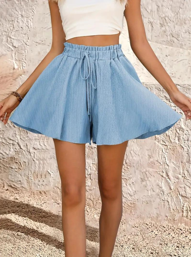 Shorts Fluidos de Cintura Alta