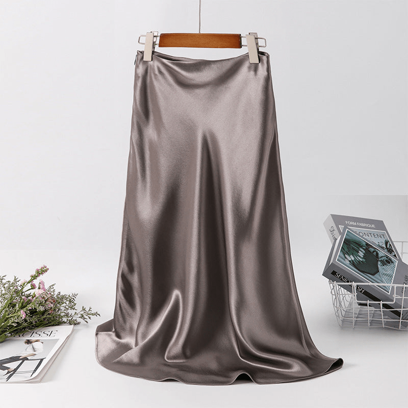 Falda Midi Elegante de Cintura Alta