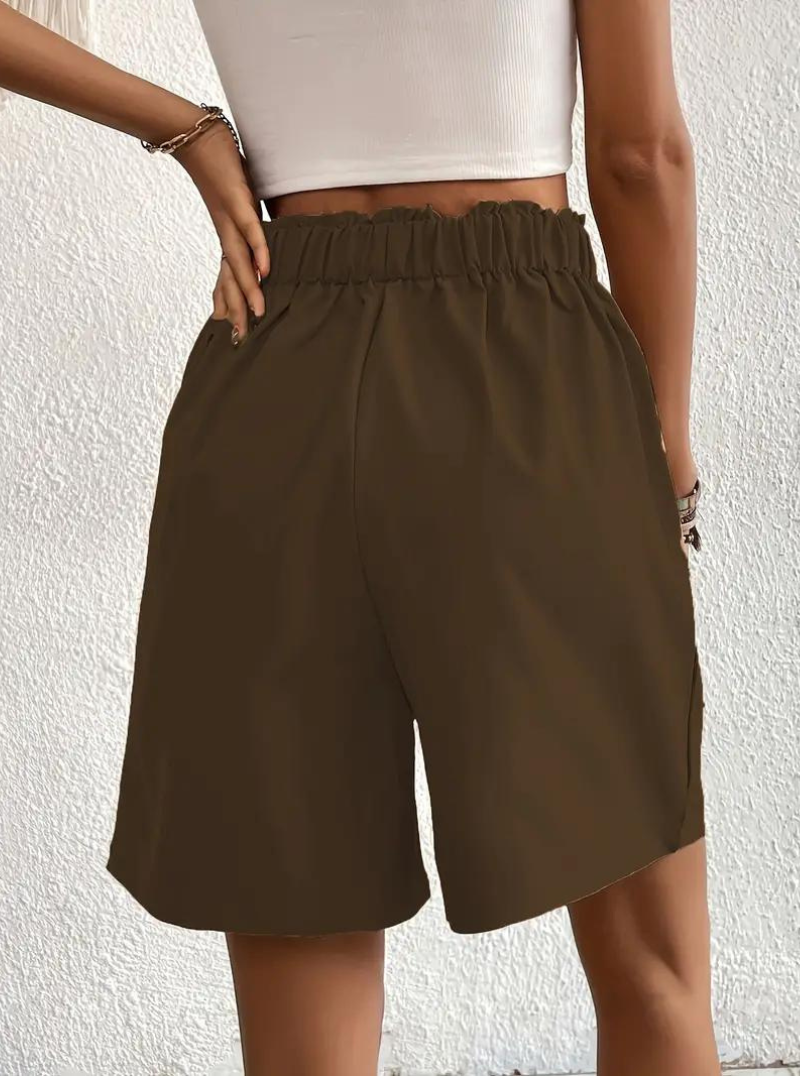 Shorts de Mujer de Tiro Alto Plisados-82558-7dc3d4f2-6dcf-434c-b8e6-b0e910d29eb8