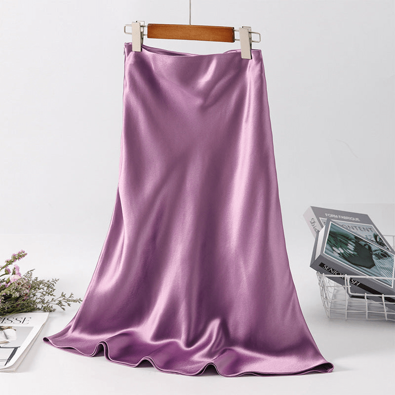 Falda Midi Elegante de Cintura Alta
