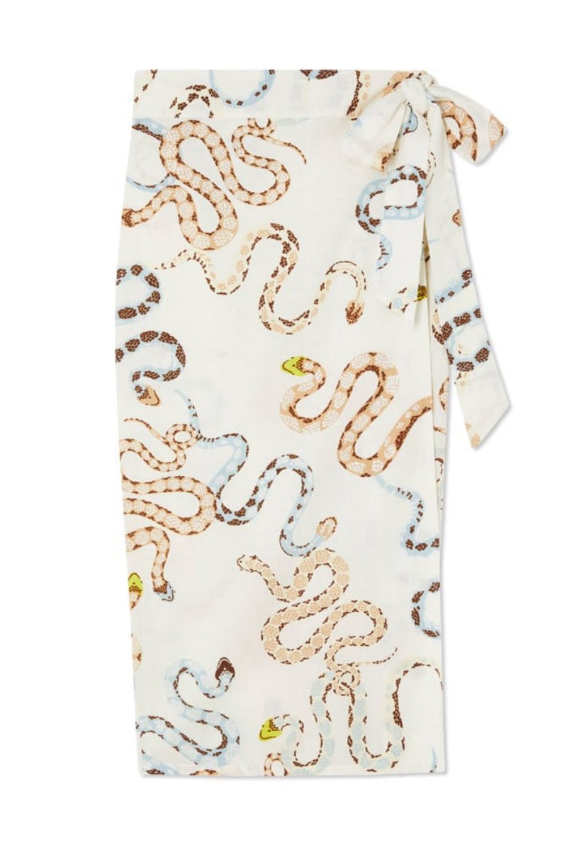 Vestido Midi Estampado Serpiente Chic