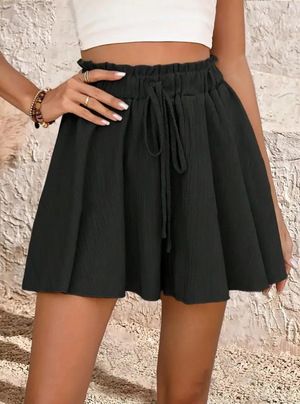 Shorts Fluidos de Cintura Alta