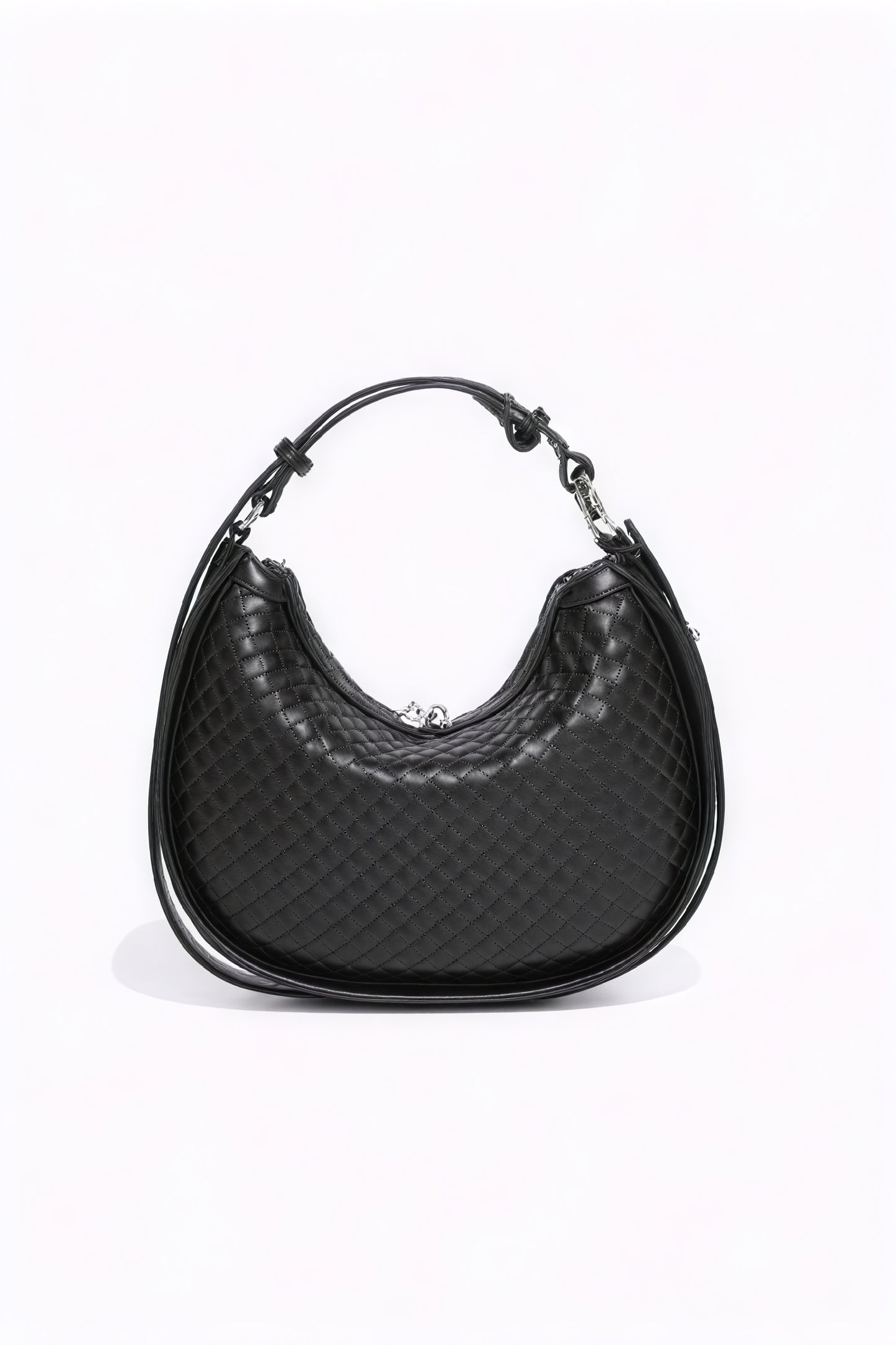 Bolso Media Luna Tejido – Elegancia Artesanal