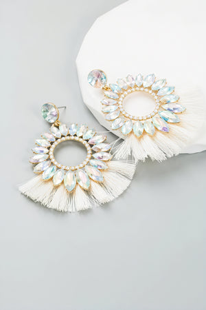 Pendientes Statement con Detalles Deslumbrantes