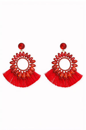 Pendientes Statement con Detalles Deslumbrantes