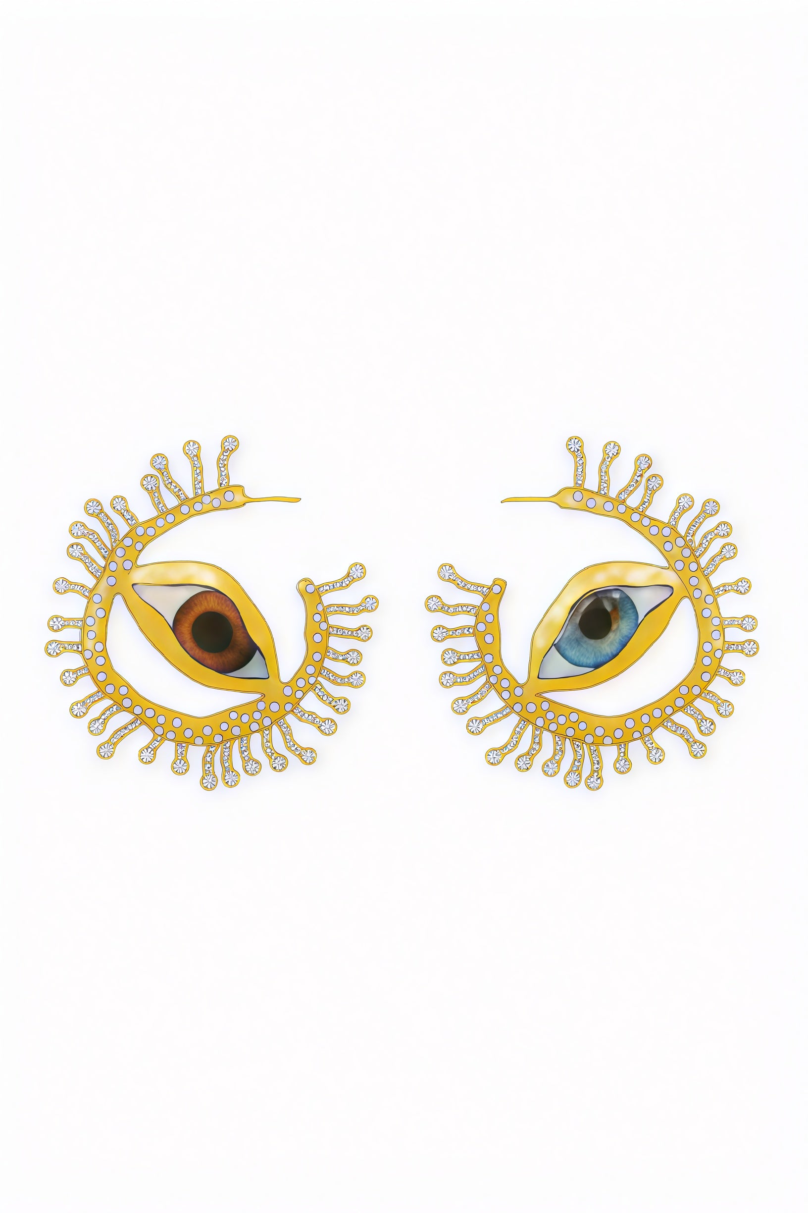 Pendientes Ojo Cristalino - Elegancia Artística