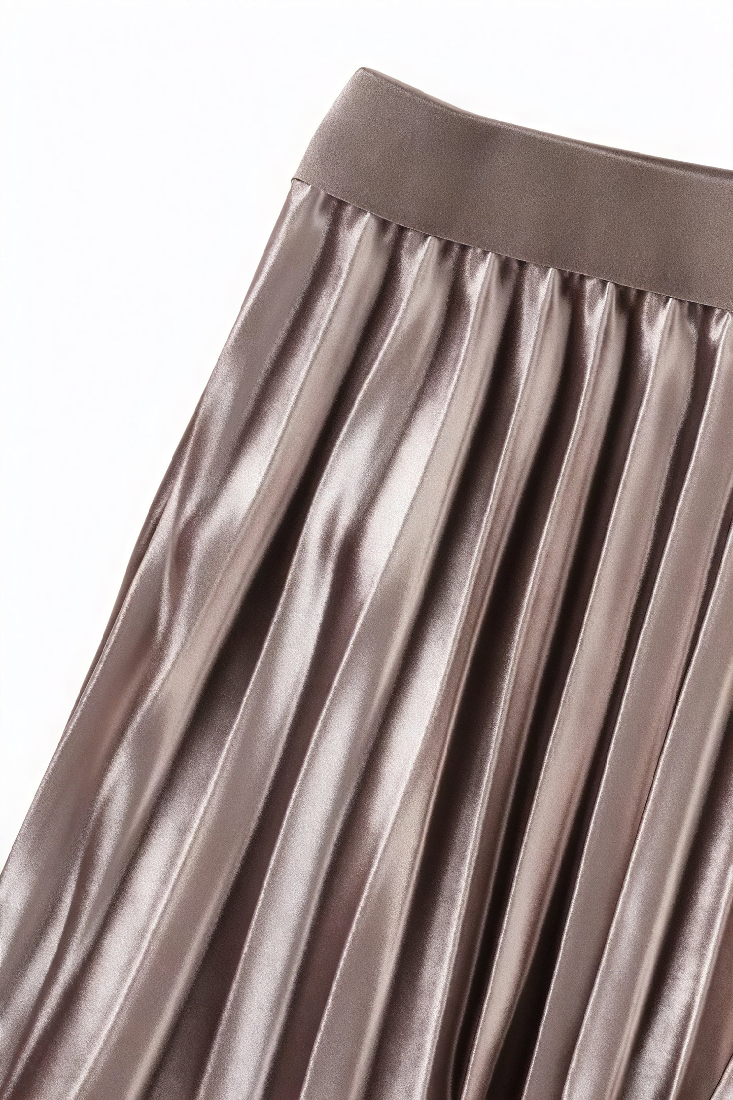 Falda Midi Plisada con Detalle de Tul