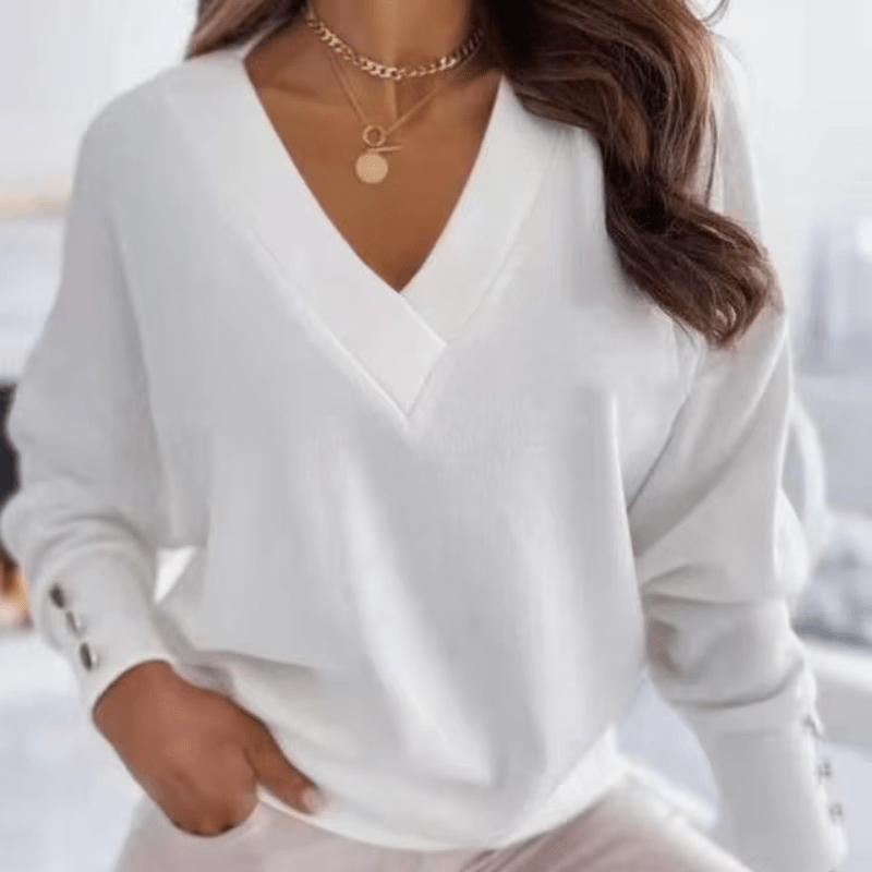 Suéter Chic con Cuello en V