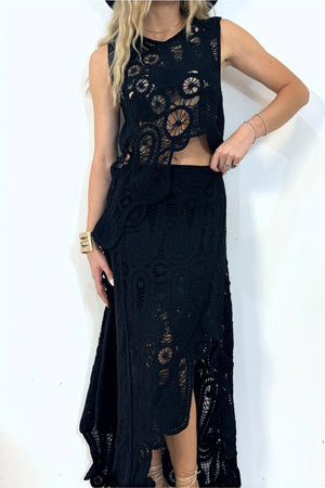 Vestido Crochet Detalle Cut-Out