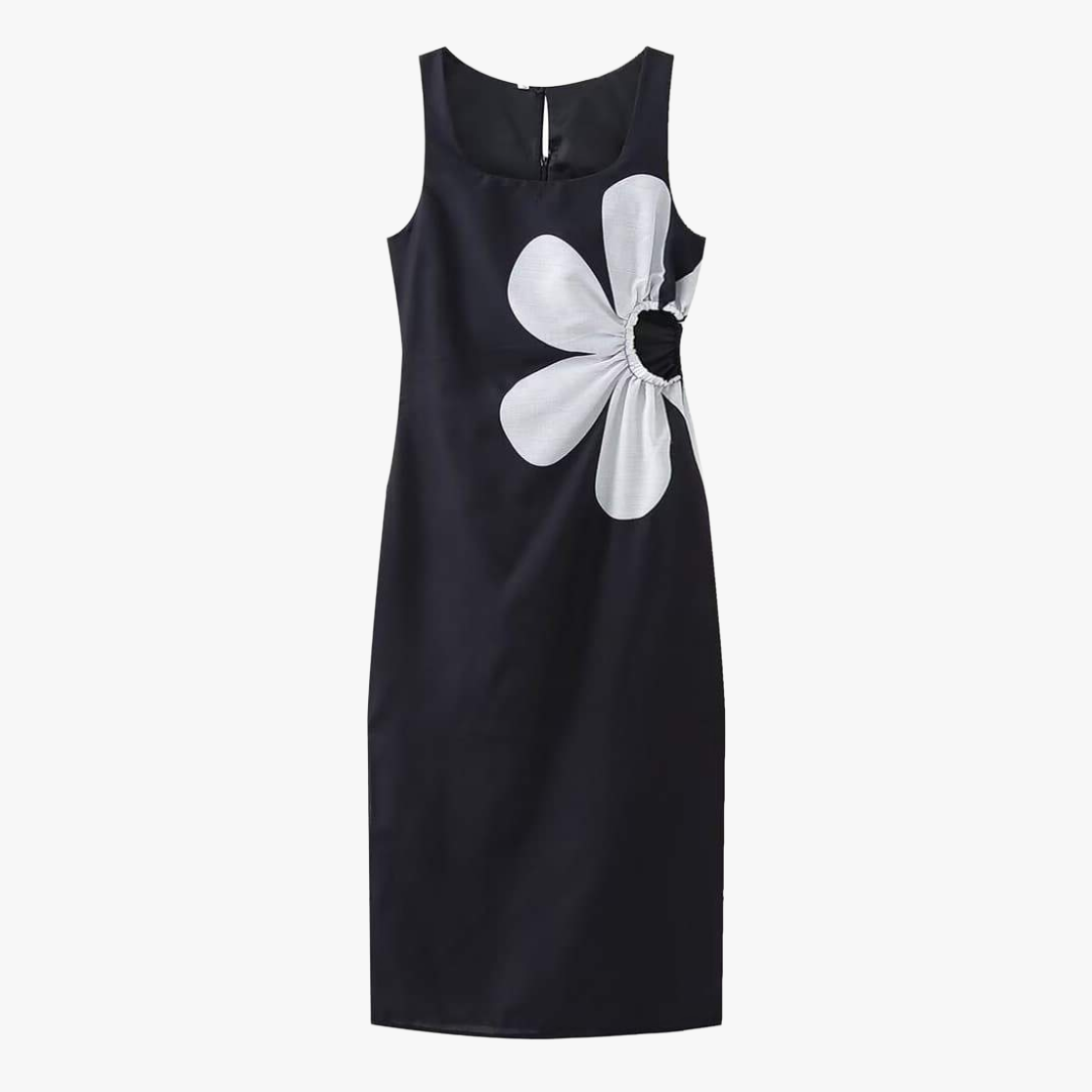 Vestido Midi Floral Chic
