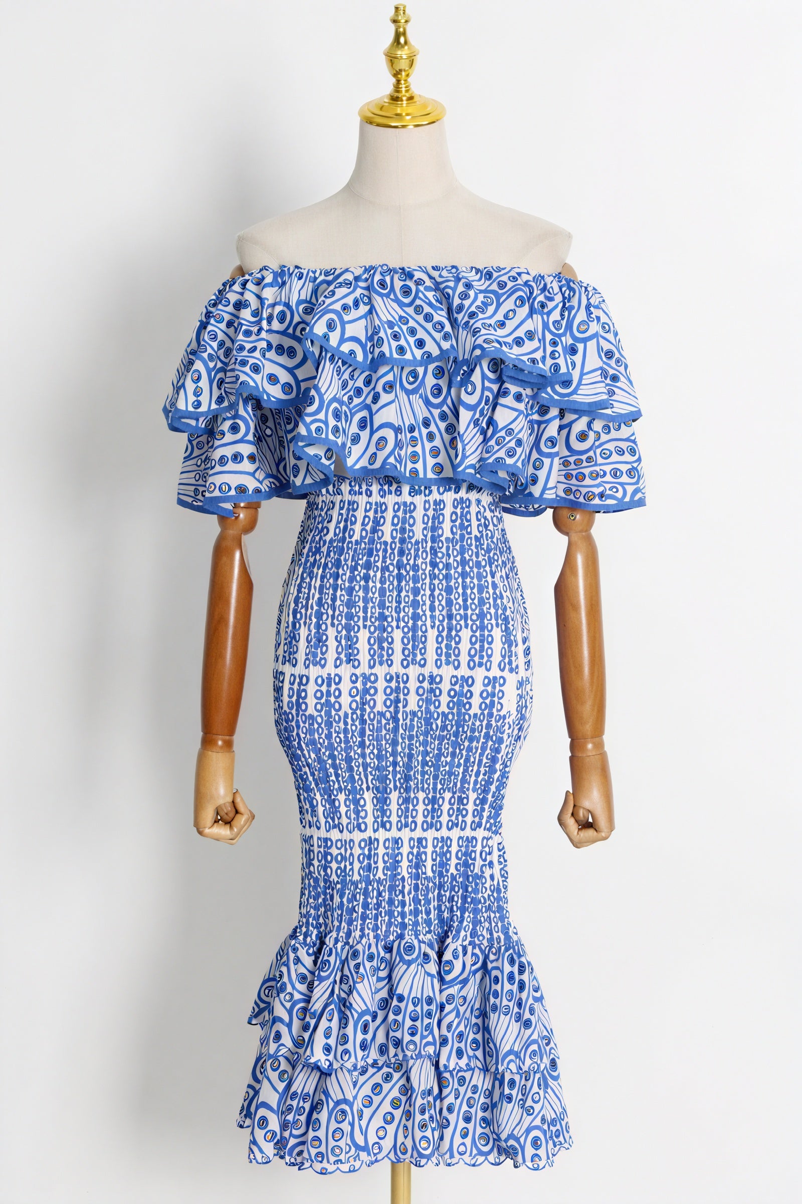 Conjunto Rústico Chic: Top Bardot y Falda Fluida