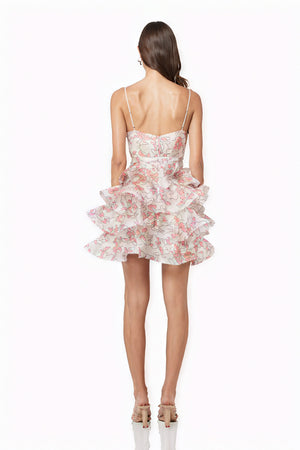 Vestido Floral Rústico con Volantes