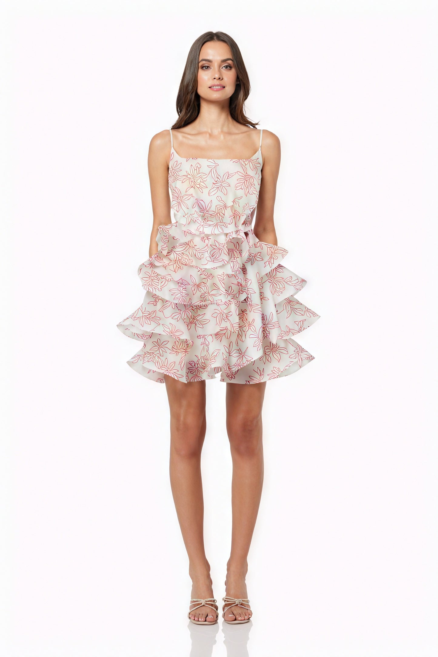 Vestido Floral Rústico con Volantes