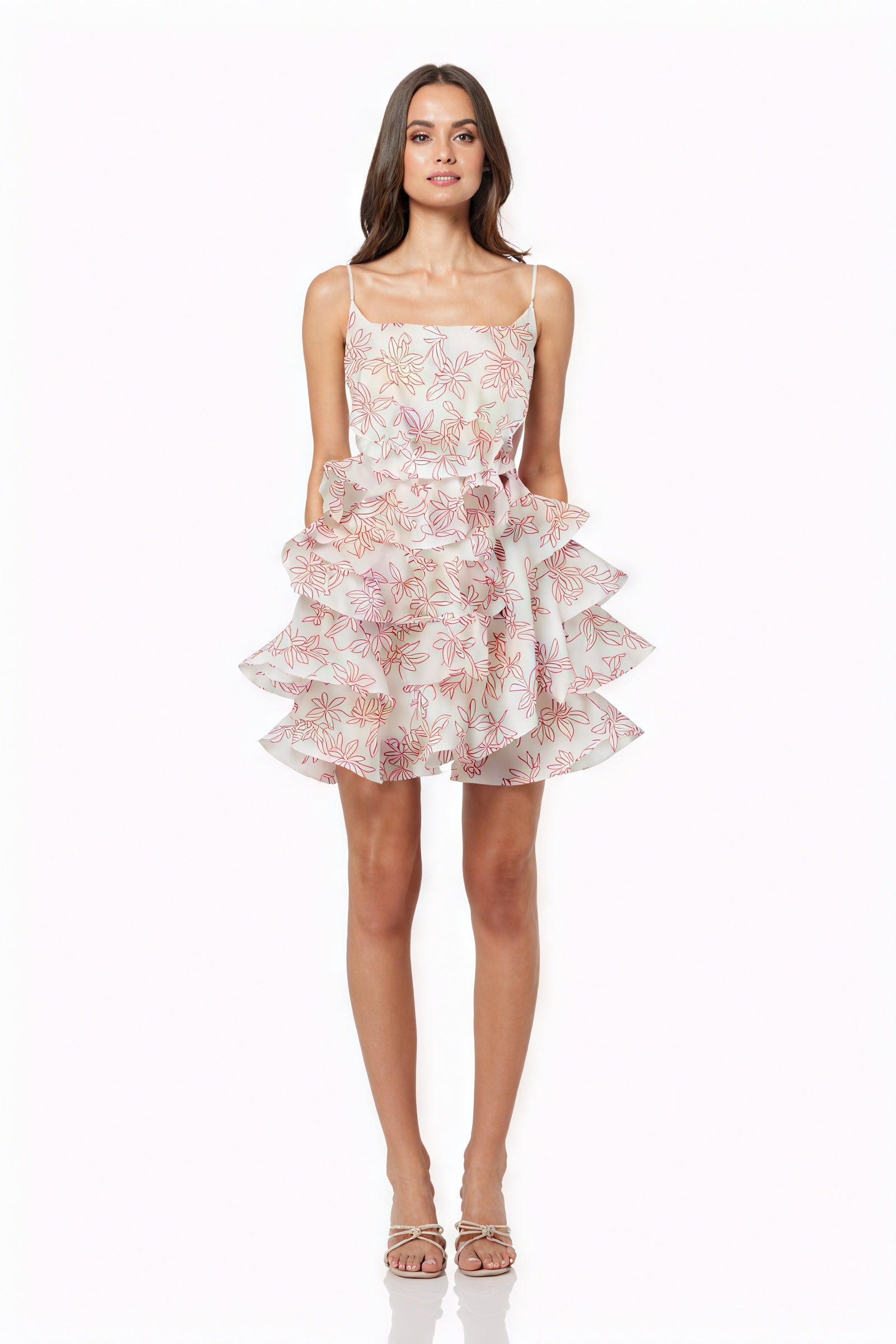 Vestido Floral Rústico con Volantes