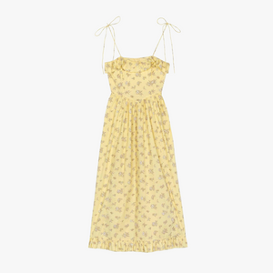 Vestido Midi Estampado Floral Romántico