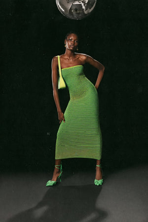 Vestido Midi Rayas Horizontales