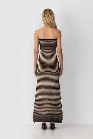 Vestido Midi Rayas Horizontales