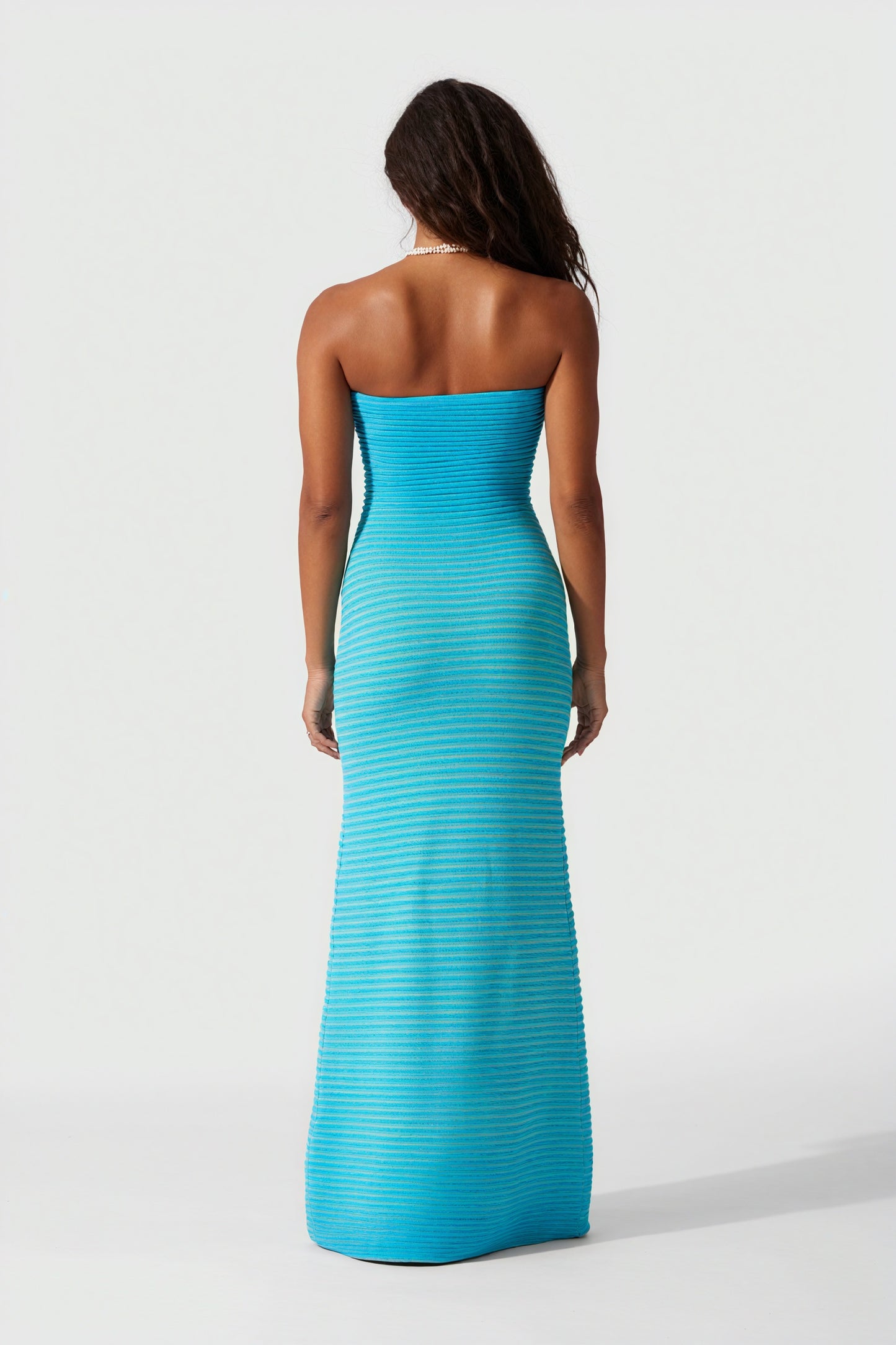Vestido Midi Rayas Horizontales