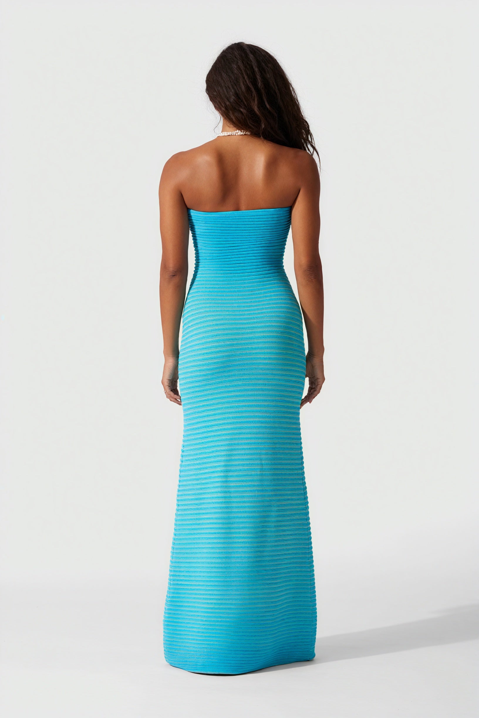 Vestido Midi Rayas Horizontales