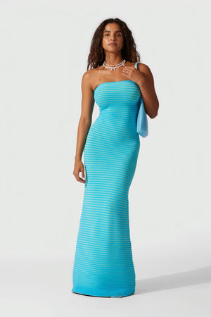 Vestido Midi Rayas Horizontales