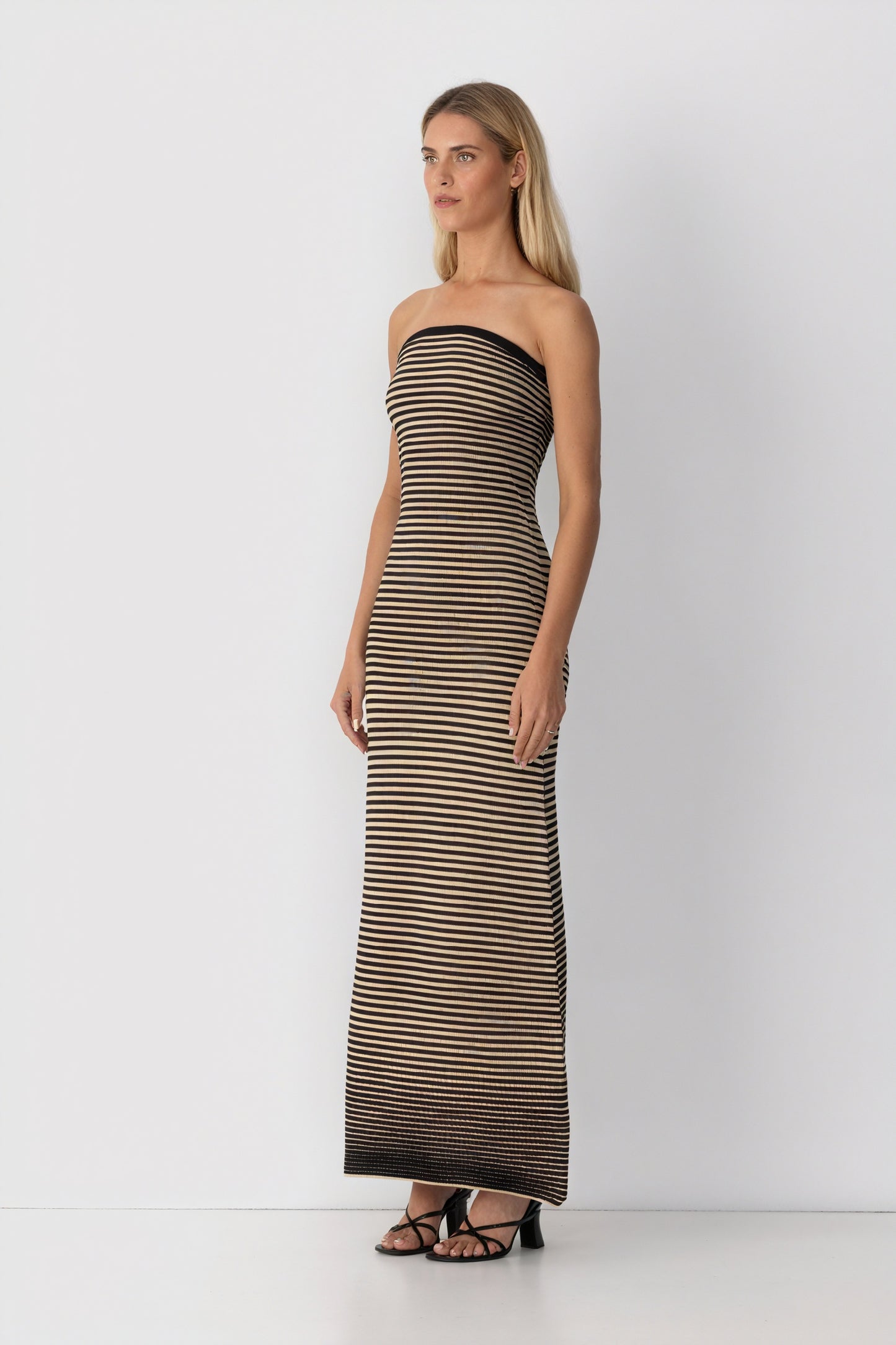 Vestido Midi Rayas Horizontales