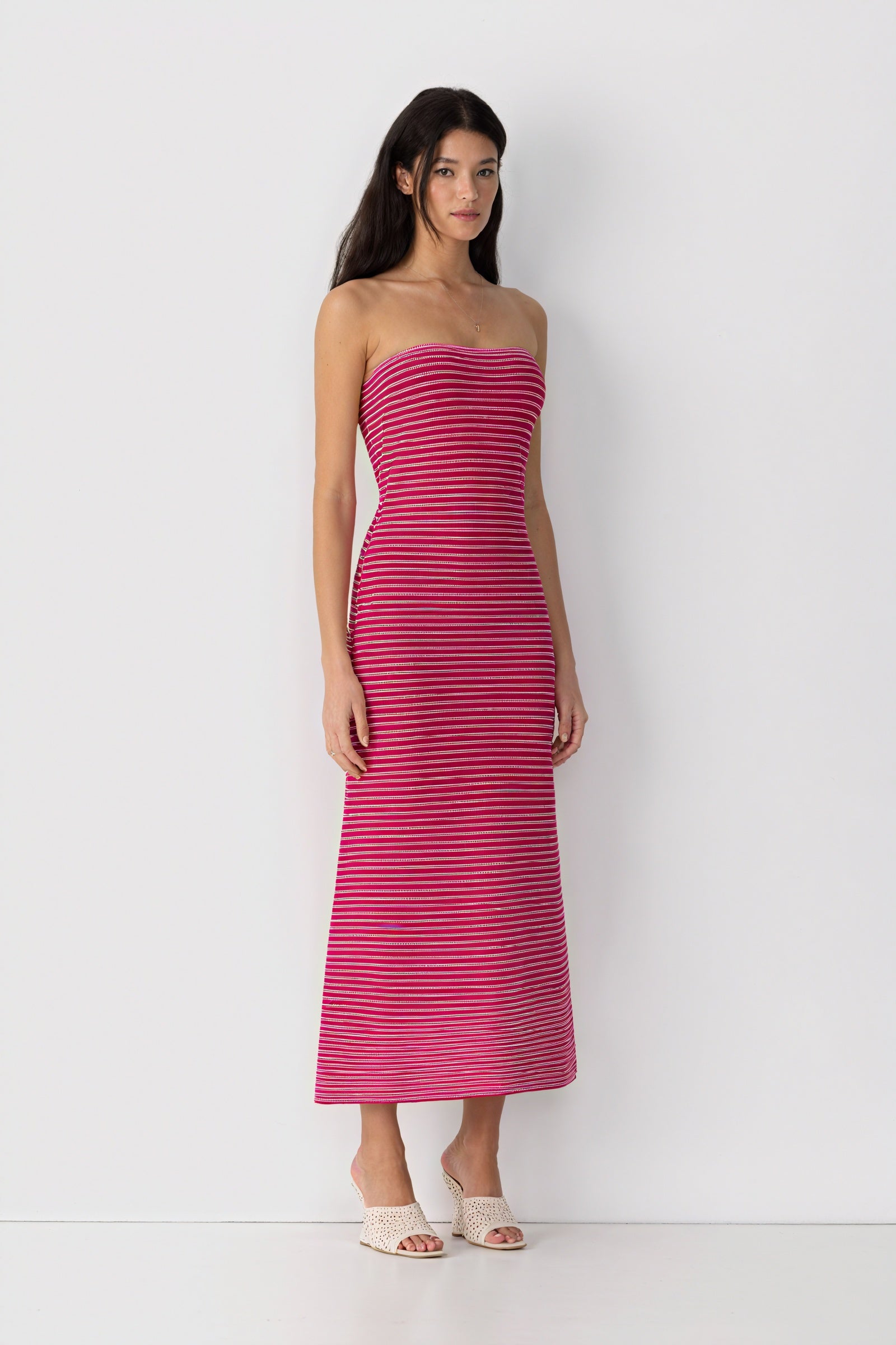 Vestido Midi Rayas Horizontales