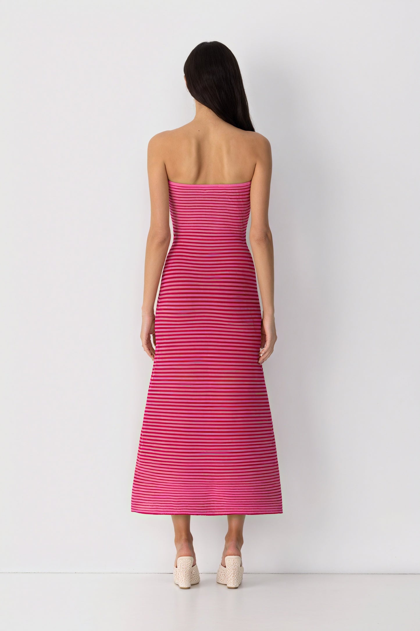 Vestido Midi Rayas Horizontales