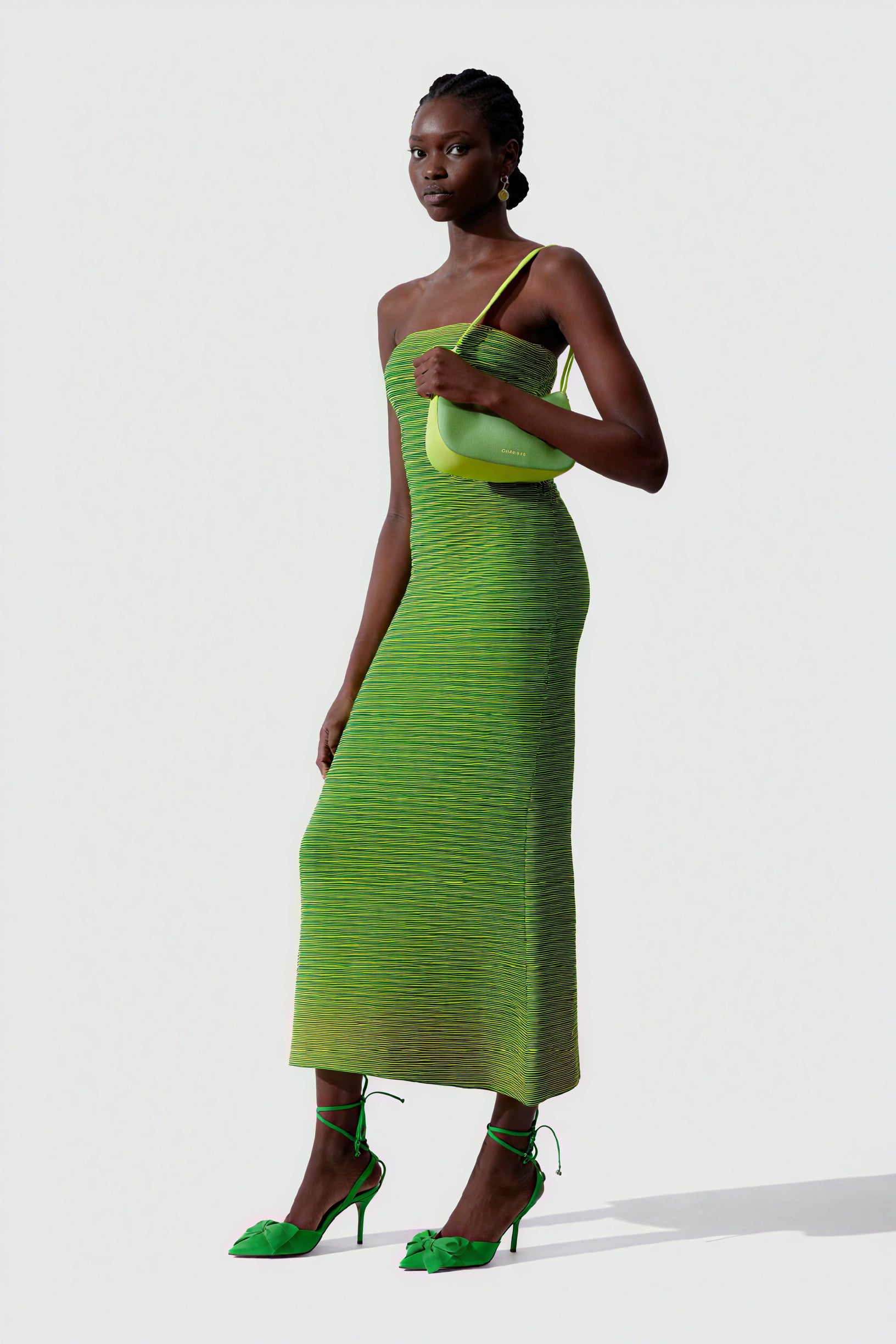 Vestido Midi Rayas Horizontales