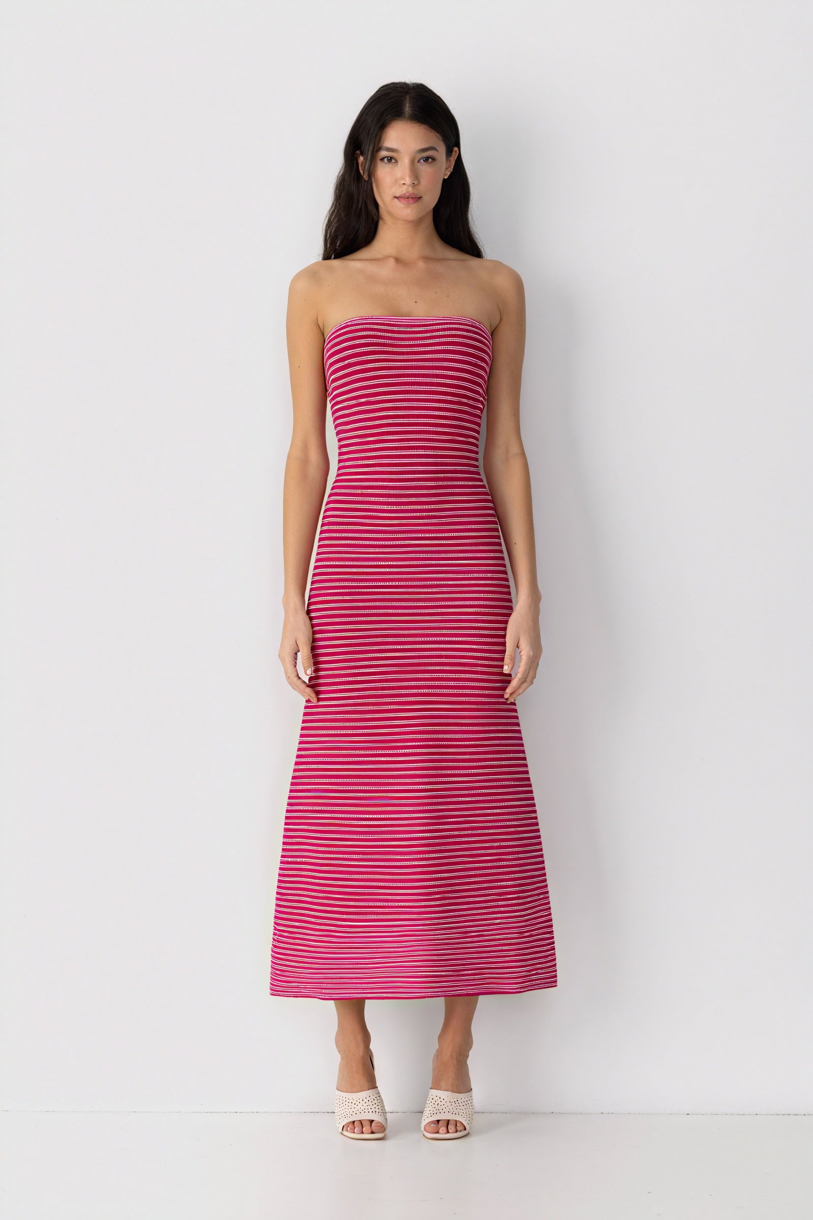 Vestido Midi Rayas Horizontales