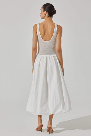 Vestido Midi Texturizado Sin Mangas