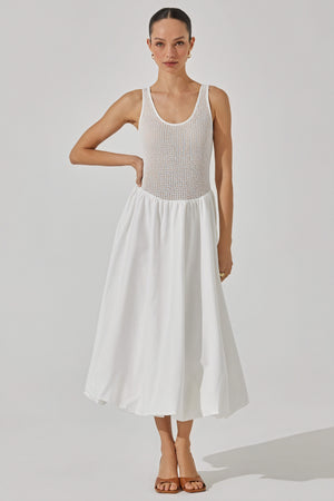 Vestido Midi Texturizado Sin Mangas