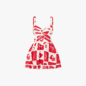 Vestido Mini Floral con Detalle Cut-Out