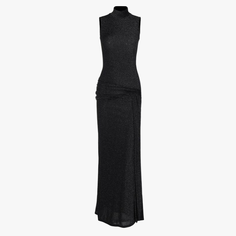 Vestido Largo Elegante con Cinturón