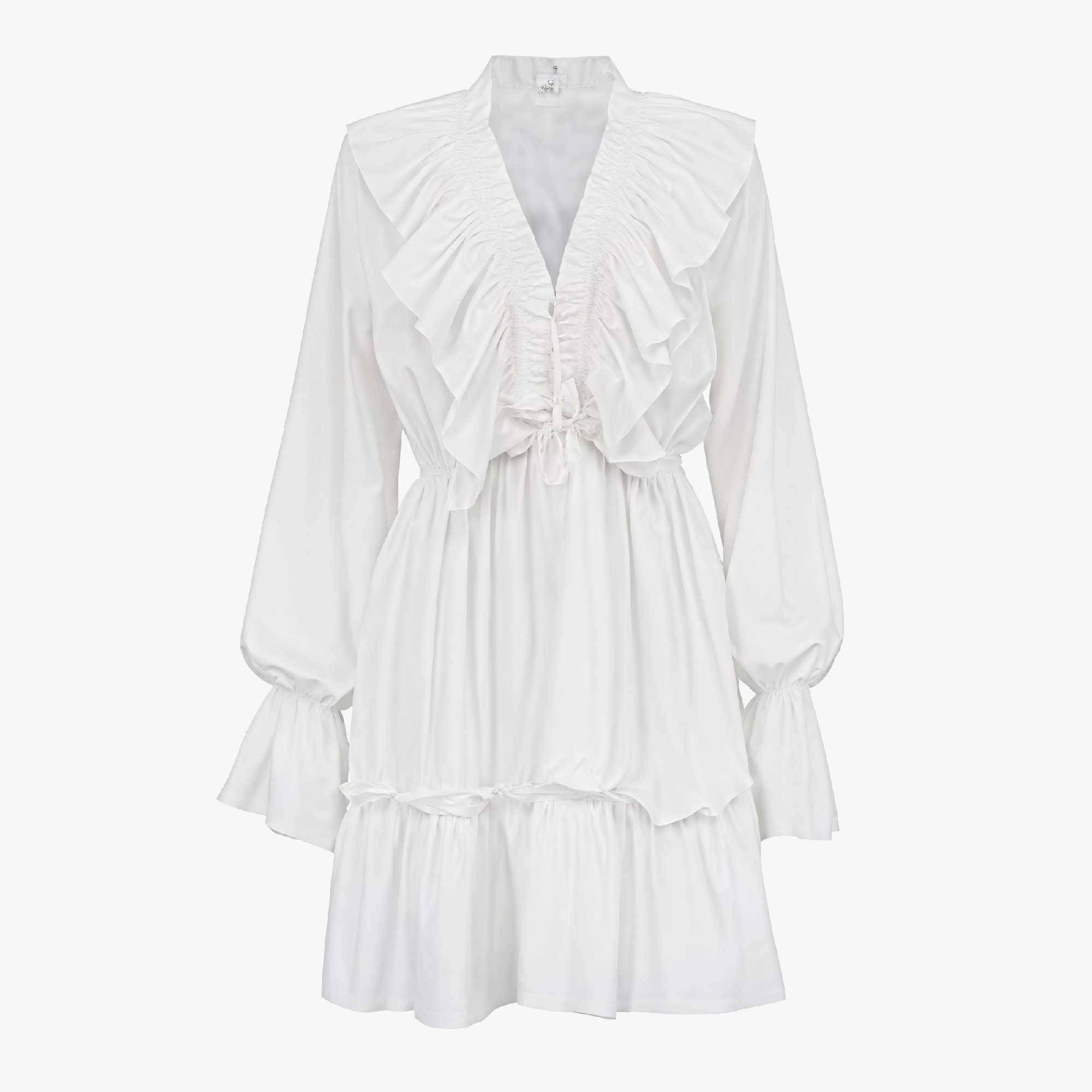 Vestido Mini Romántico con Volantes