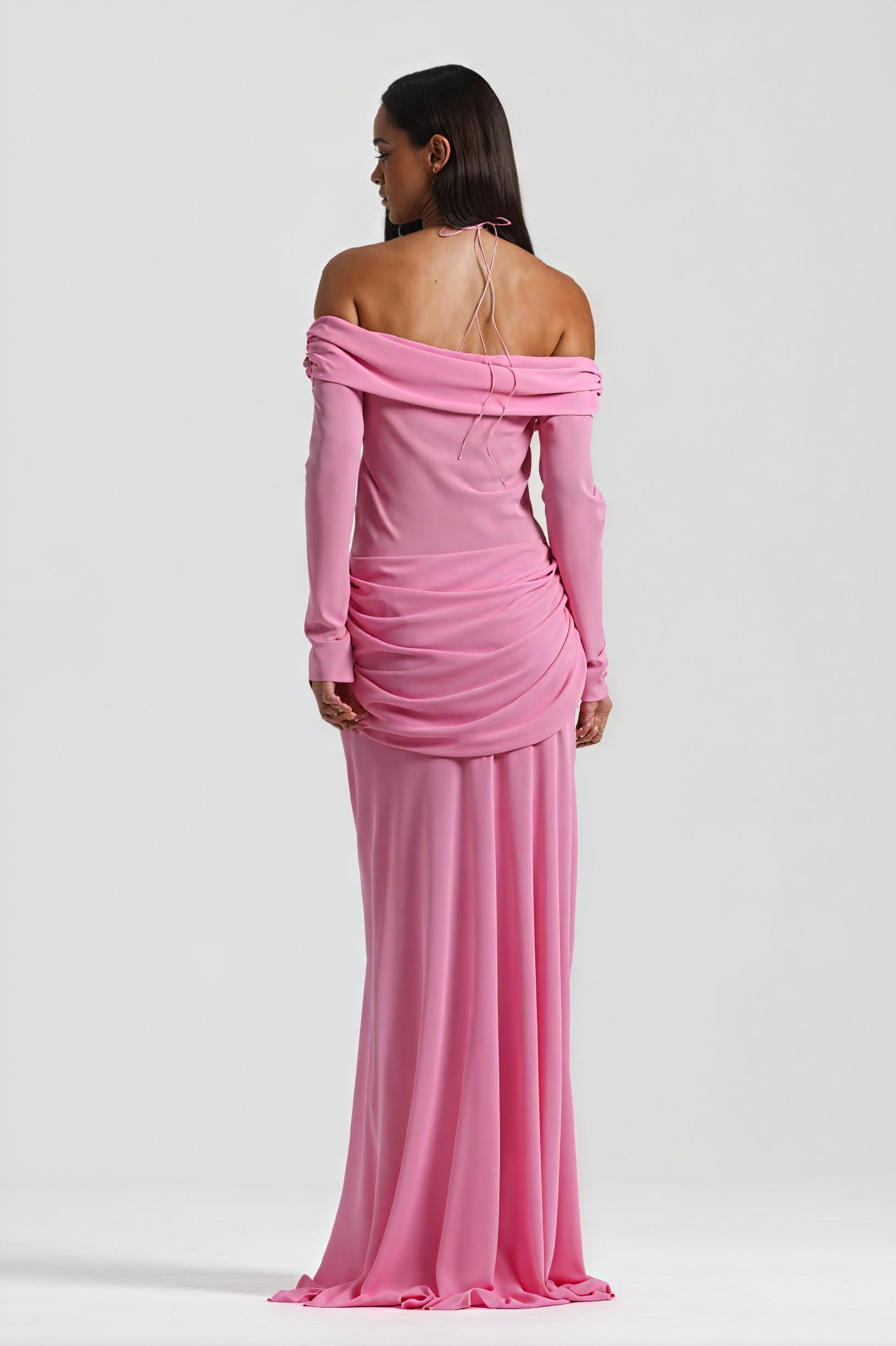 Vestido Sofisticado con Detalle Anudado