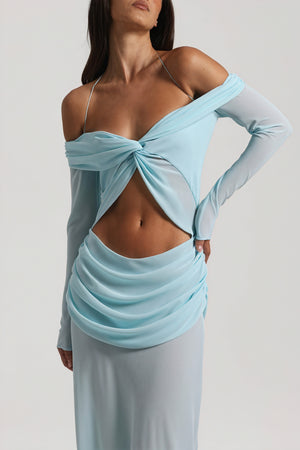 Vestido Sofisticado con Detalle Anudado