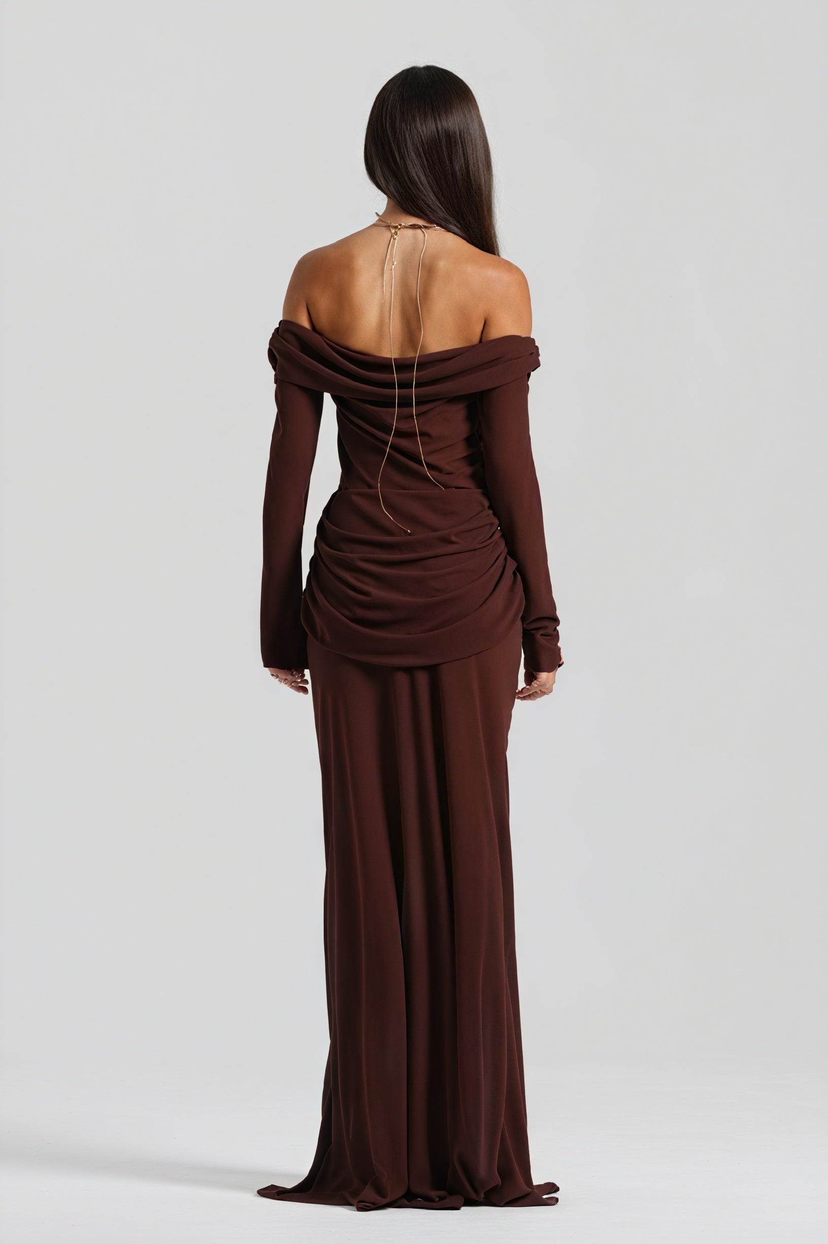 Vestido Sofisticado con Detalle Anudado