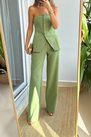 Conjunto Sastre Moderno de Pantalón Ancho