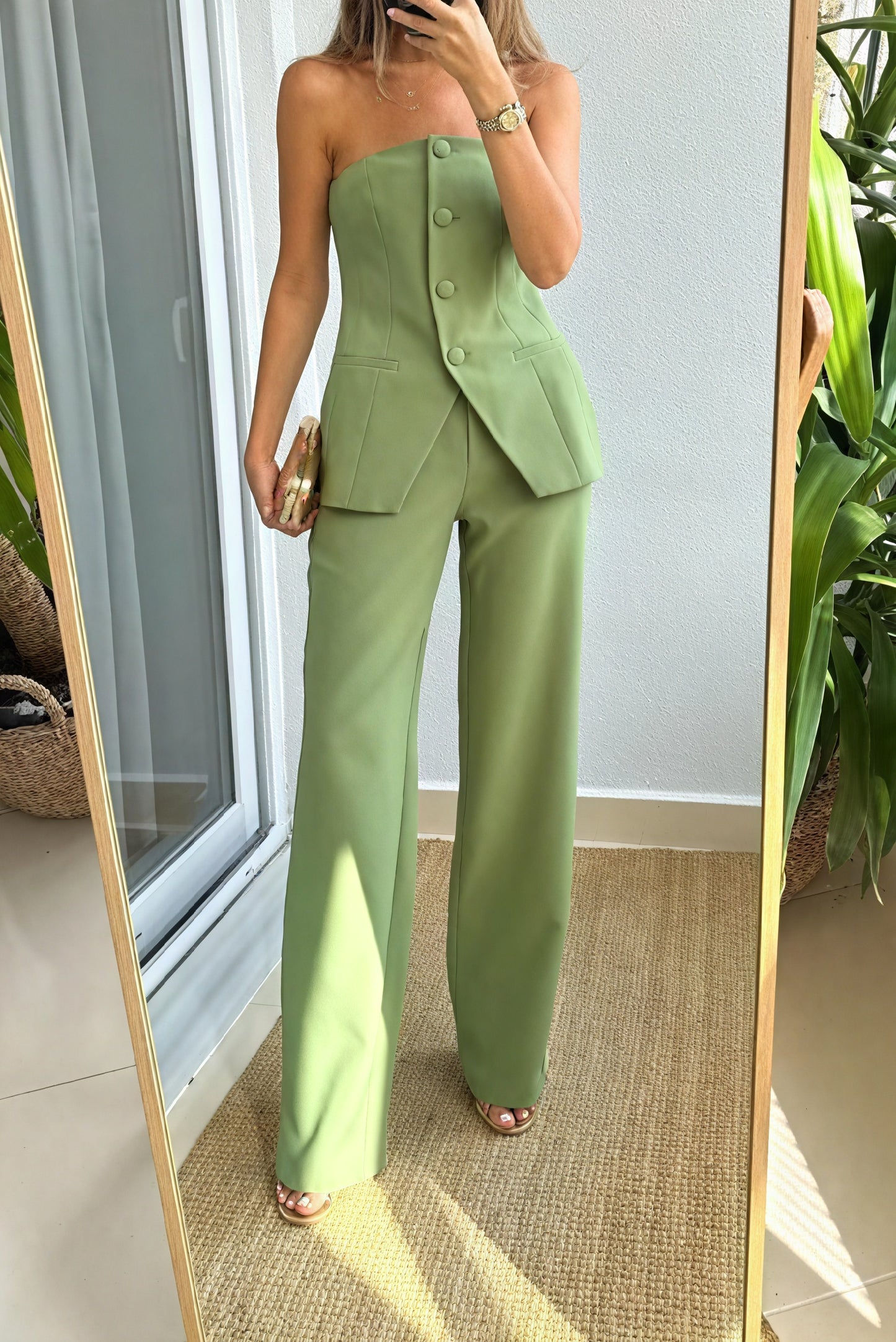 Conjunto Sastre Moderno de Pantalón Ancho