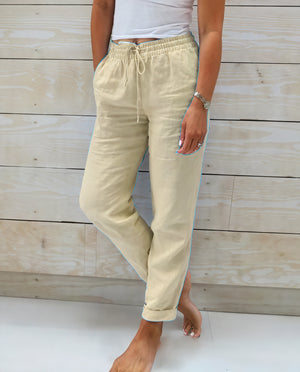 Pantalones de Corte Relajado y Cintura Ajustable