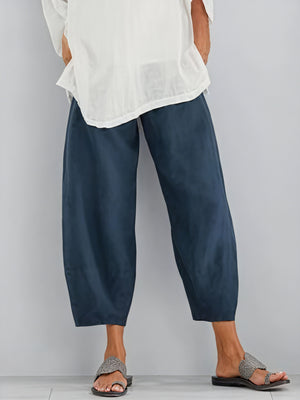 Pantalones Fluidos de Pierna Ancha: Elegancia Relajada