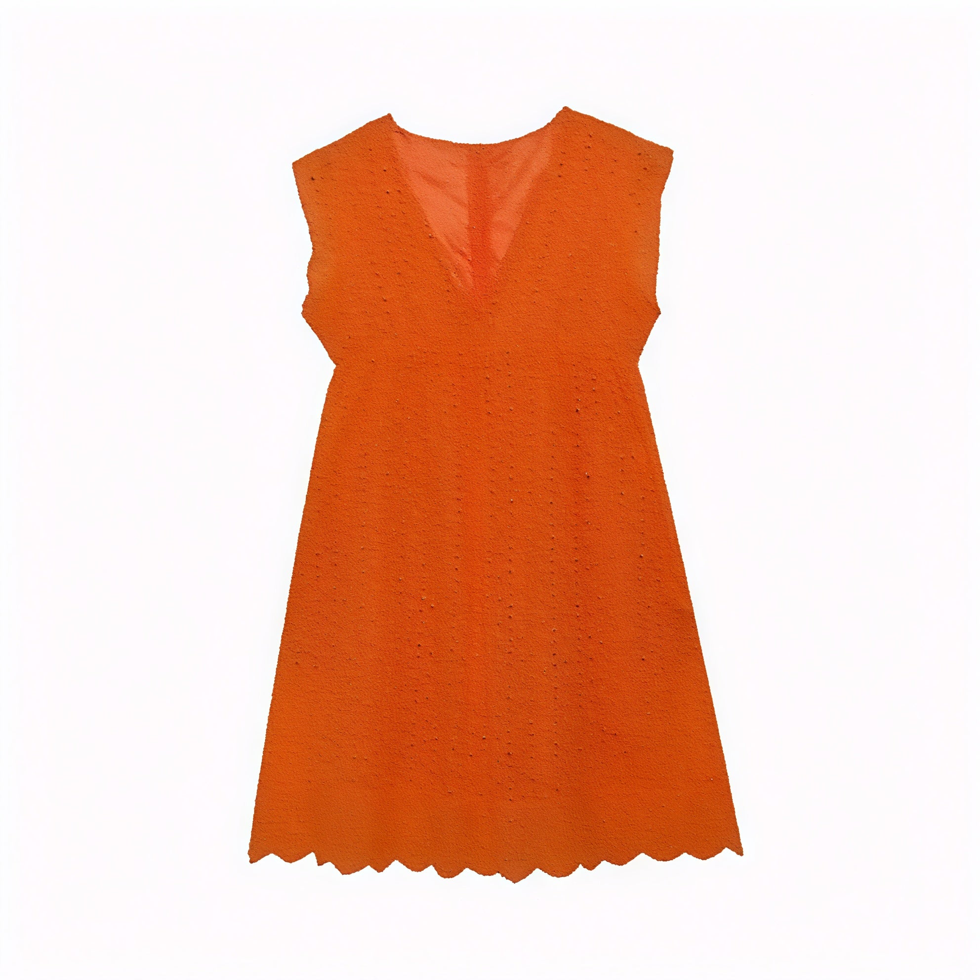 Vestido Perforado Mujer Escote V Bajo Ondulado Sin Mangas Transpirable Verano Elegante-81587-71e8bacc-4005-453d-881a-66ce6cfaf38f